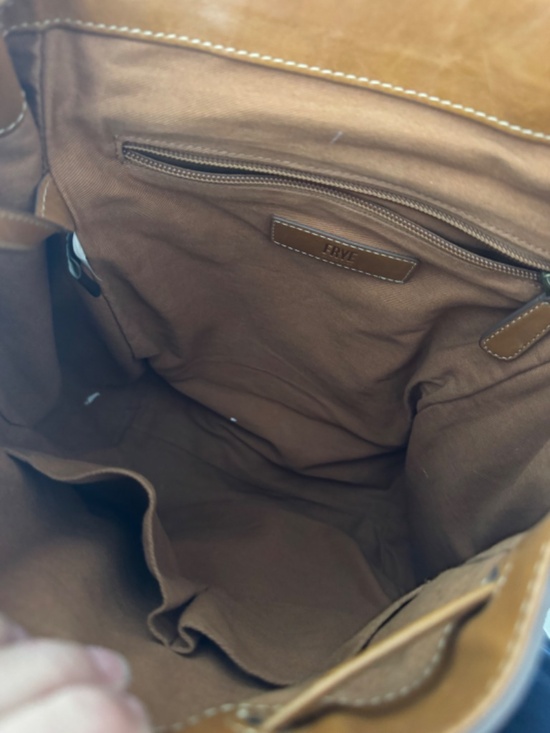 Frye Olivia leather backpack in brown main image 7